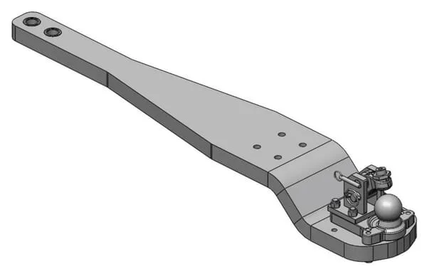 Heavy Duty Drawbar K80®,cat. 4, suitable for John Deere 8RT 8320RT, 8345RT, 8370RT