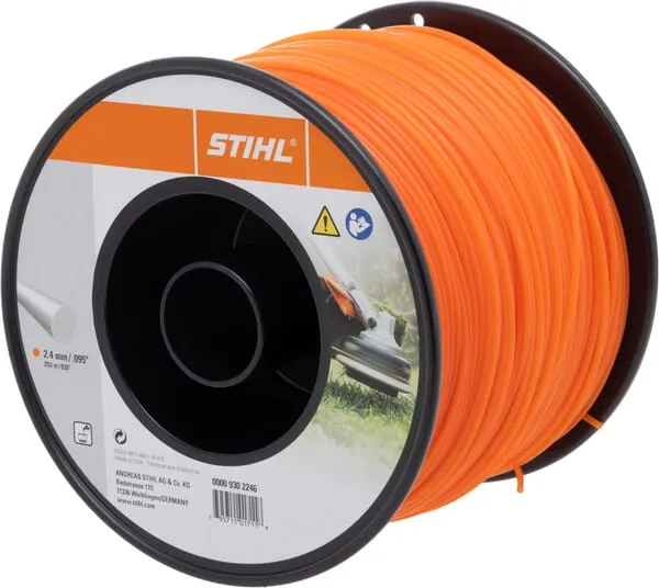 Struna do vyžínače kulatá Ø 2,4 mm x 253,0 m oranžová