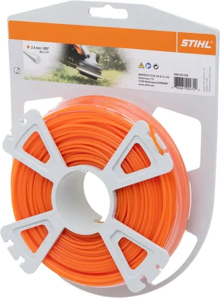 Struna do vyžínače kulatá Ø 2,4 mm x 83,0 m oranžová