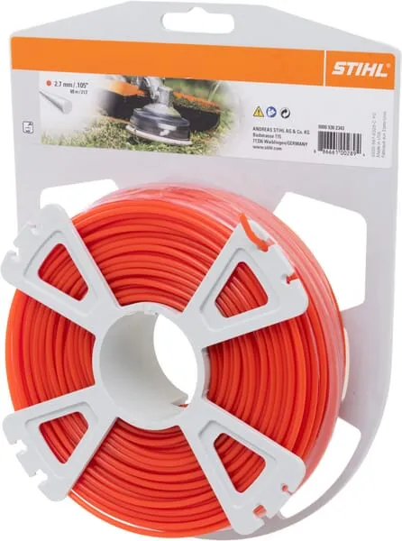 Struna do vyžínače kulatá Ø 2,7 mm x 65,0 m červená