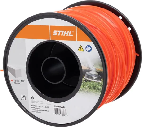Struna do vyžínače čtvercová Ø 2,7 mm x 208,0 m