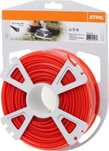 Struna do vyžínače čtvercová Ø 2,7 mm x 65,0 m
