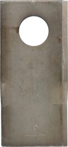 Nůž rotační sekačky rotace vlevo 106 x 49 x 3 mm; otvor Ø 21 mm; vhodný pro Claas; 25 ks/bal.