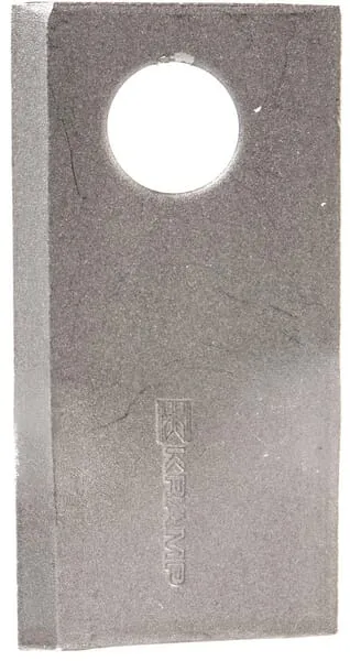 Nůž rotační sekačky rotace vlevo 94 x 48 x 3 mm; otvor Ø 19 mm; vhodný pro Claas; 25 ks/bal.