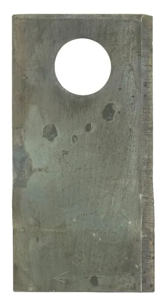 Nůž rotační sekačky rotace vpravo 94 x 48 x 3 mm; otvor Ø 19 mm; vhodný pro Claas; 25 ks/bal.