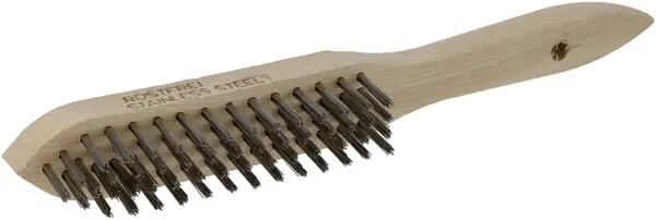 Drátěný kartáč 4řadý, nerezová ocel