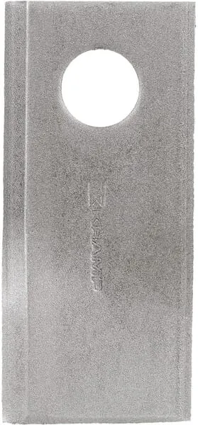 Nůž rotační sekačky rotace vlevo 105 x 48 x 4 mm; otvor Ø 19 mm; vhodný pro Claas; 25 ks/bal.