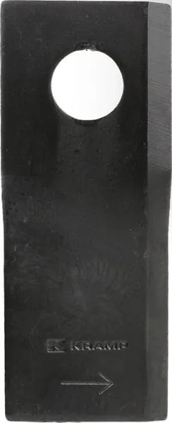 Nůž rotační sekačky rotace vlevo 115 x 48 x 4 mm; otvor Ø 19 mm; vhodný pro Claas; 25 ks/bal.