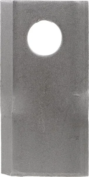 Nůž rotační sekačky rotace vpravo 96 x 48 x 4 mm; otvor Ø 19 mm; vhodný pro Krone; 25 ks/bal.