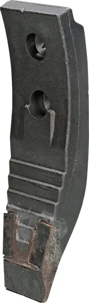 Radlice kultivátoru 260x80x20 mm, tvrzená, zahnutá, 2 otvory, vhodná pro Horsch