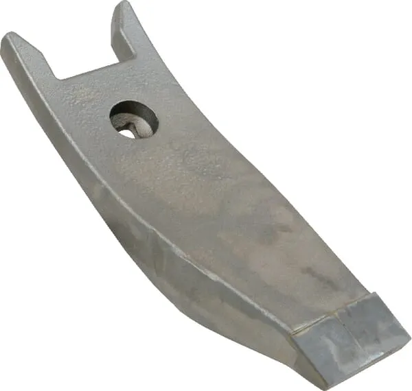 Radlice kultivátoru 255x80x18 mm, tvrzená, zahnutá, 1 otvor, vhodná pro Horsch