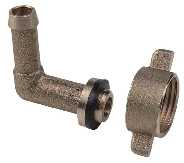 Arag - hadicová přípojka 90°, s převlečnou maticí