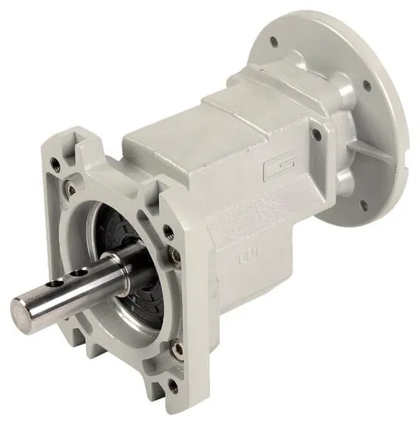 Hnací mechanismus redukce spirálového vedení krmiva