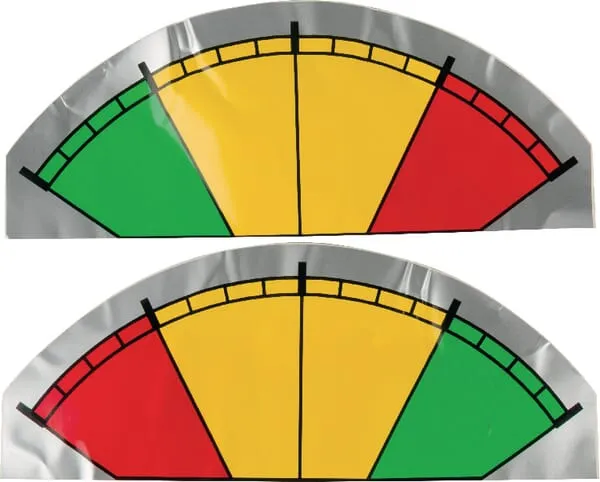 Štítek se stupnicí množství