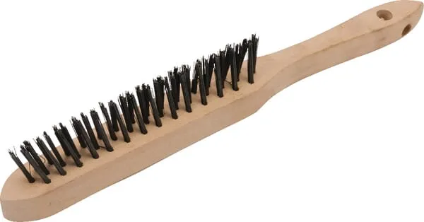 Zahnutý ocelový kartáč 3řadý