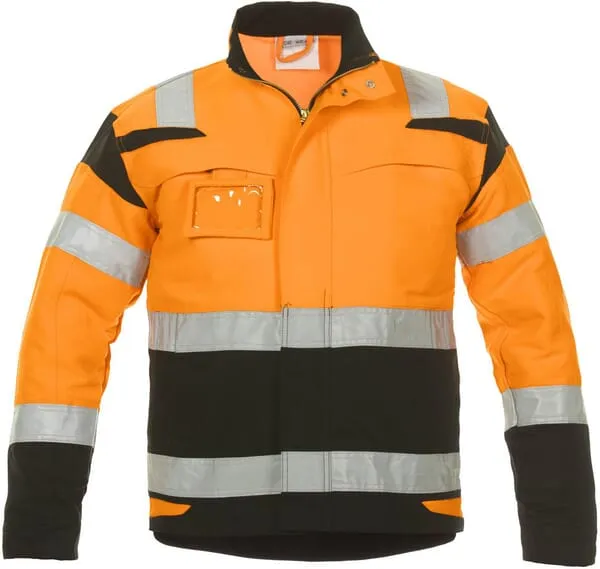 Bunda reflexní, oranžovo-černá