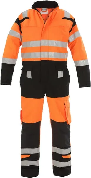 Kombinéza, reflexní, oranžovo-černá