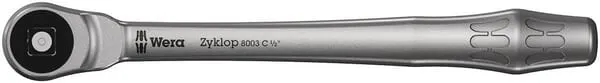 8003 C Kovová ráčna Zyklop s průchozím čtyřhranem s 1/2"