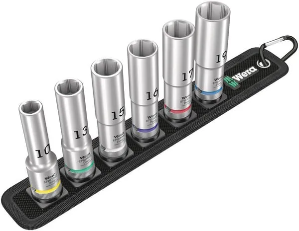 Belt C Deep 1 socket set 1/2", 6‑piece