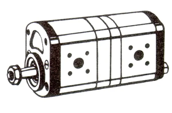 Hydraulické čerpadlo 14+11 cm3 Bosch Rexroth