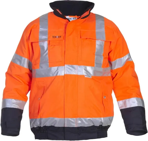 Bunda pilotka reflexní, oranžová/modrá, vel. 2XL, Hydrowear