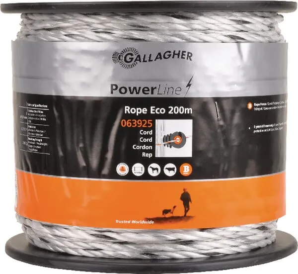 Lano Powerline Eco bílá 200 m