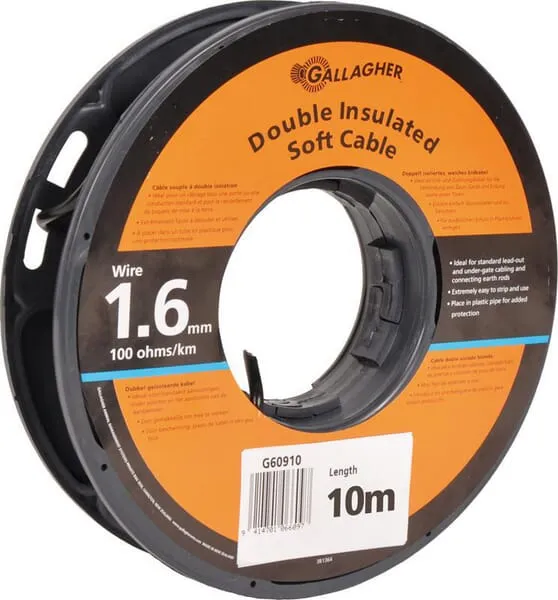 Dvojitě izol. kabel 1,6mmx10m
