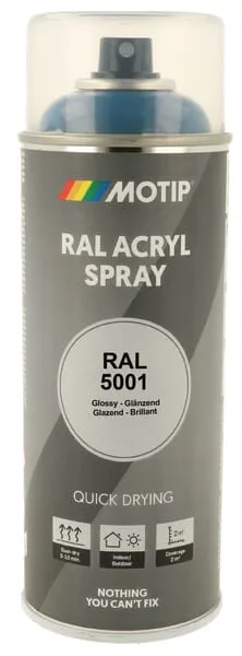 Akrylové barvy RAL s vysokým leskem, ve spreji, Motip