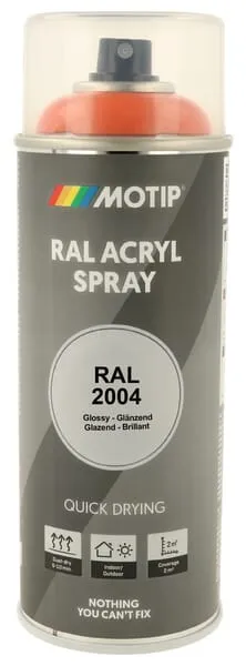 Barva ve spreji RAL 2004 oranžová
