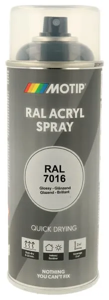 RAL 7016 akr.sprej antrac.šedá