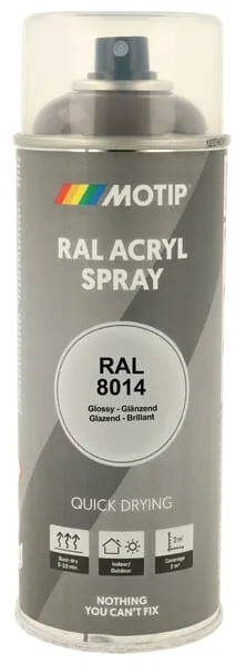 Barva ve spreji RAL8014 sépiová hnědá