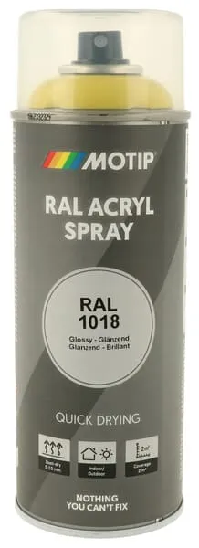 Barva ve spreji RAL 1018 zinkově žlutá