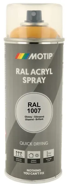 Barva ve spreji RAL 1007 chromově žlutá