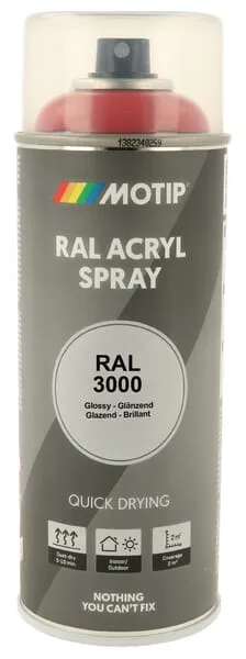 Barva ve spreji RAL 3000 ohnivě červená