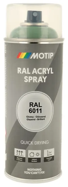 Barva ve spreji RAL 6011 rezeda zelená