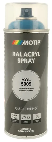 Barva ve spreji RAL 5009 azurová