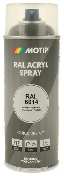 Barva ve spreji RAL 6014 olivově zelená