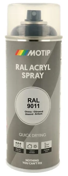 Barva ve spreji RAL 9011 grafitová