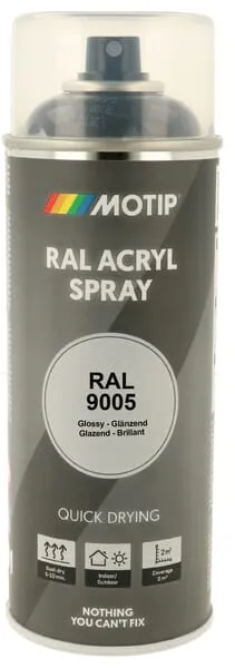 Barva ve spreji RAL 9005 černá