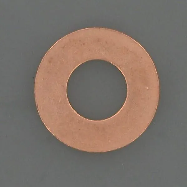 Měděná podložka 10 x 21 x 1,5 mm