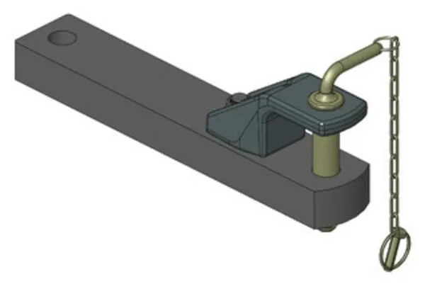 Drawbar 90x50 L505mm Cat. 2 diameter 31,5mm