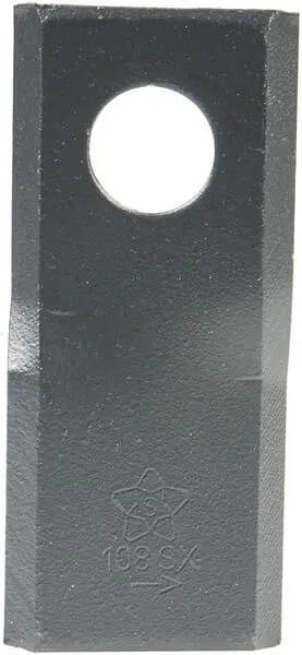 Nůž rotační sekačky rotace vlevo 108 x 48 x 4 mm, otvor Ø 21 mm, vhodný pro Sitrex
