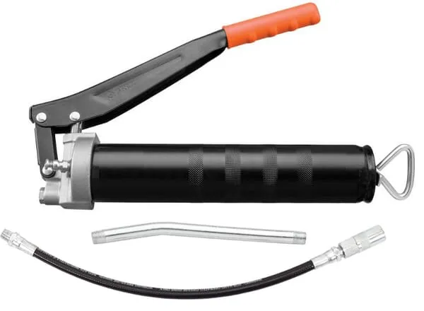 Scissor grease gun with hose