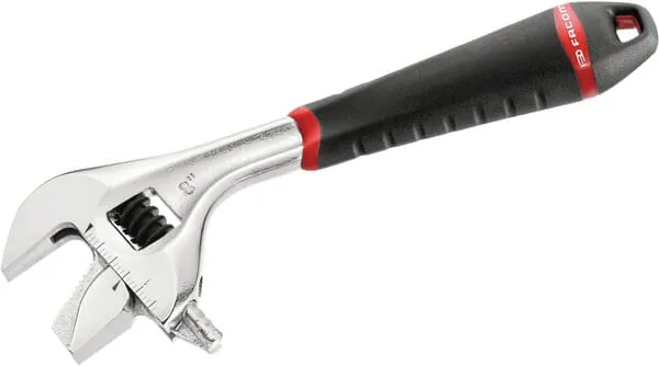 101.GR Nastavitelné klíče s oboustrannými čelistmi, chromované s plastovou rukojetí