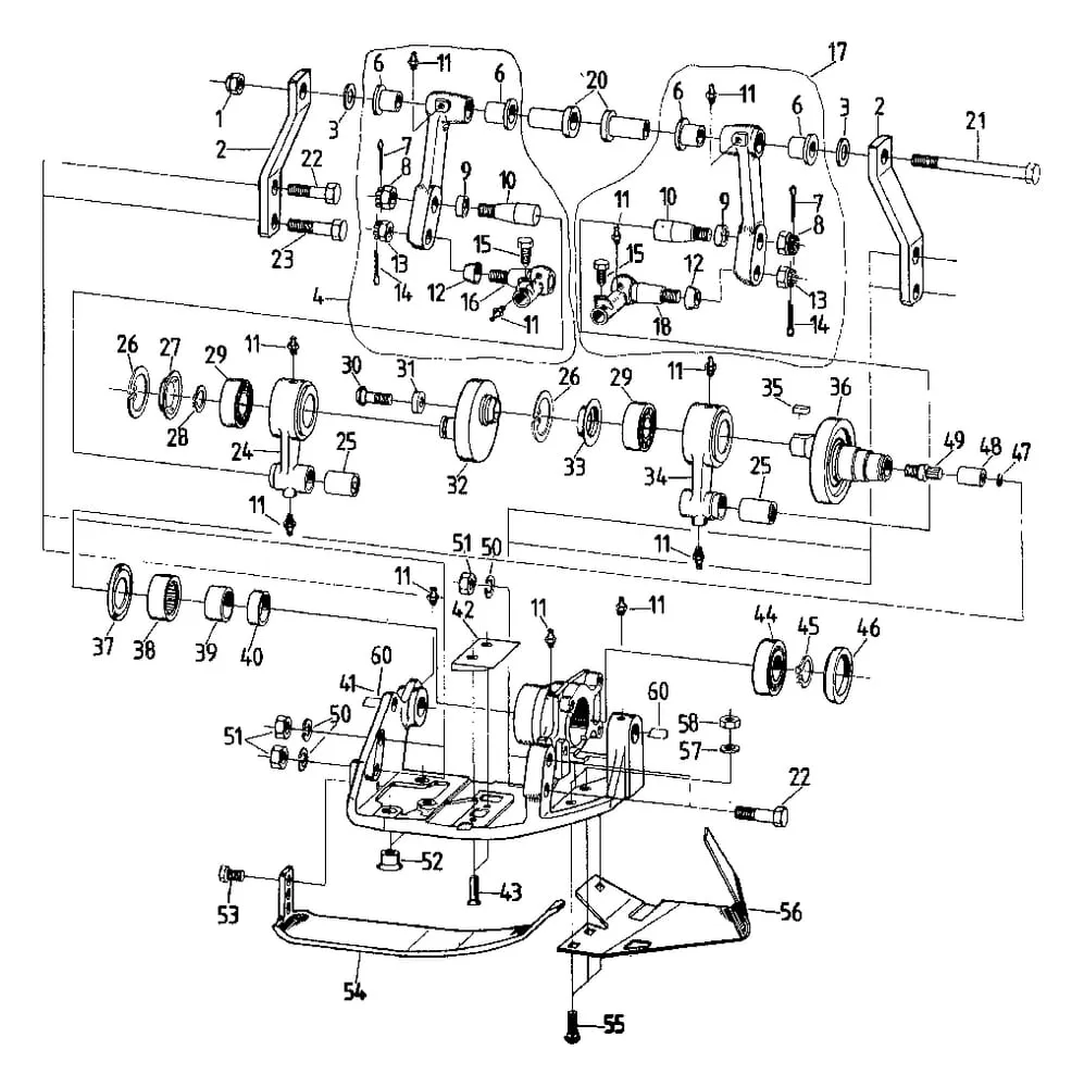 Excentrový pohon BM 1120 - Busatis BM 1100 - Normální provedení