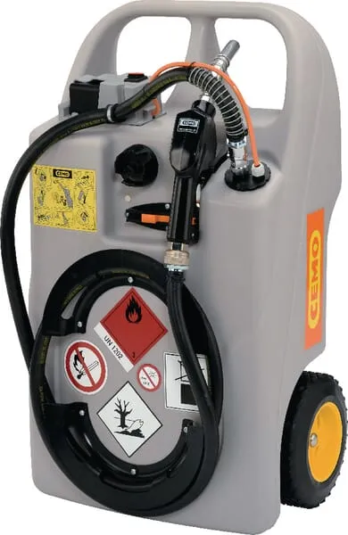 Pojízdný zásobník na naftu s lithium-iont. baterií