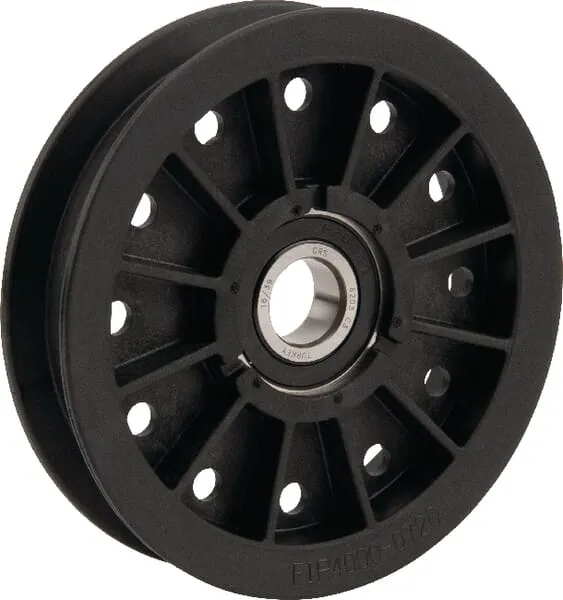 Flat idler pulley