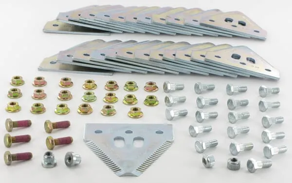 Sada 25 hrubých vroubkovaných čepelí