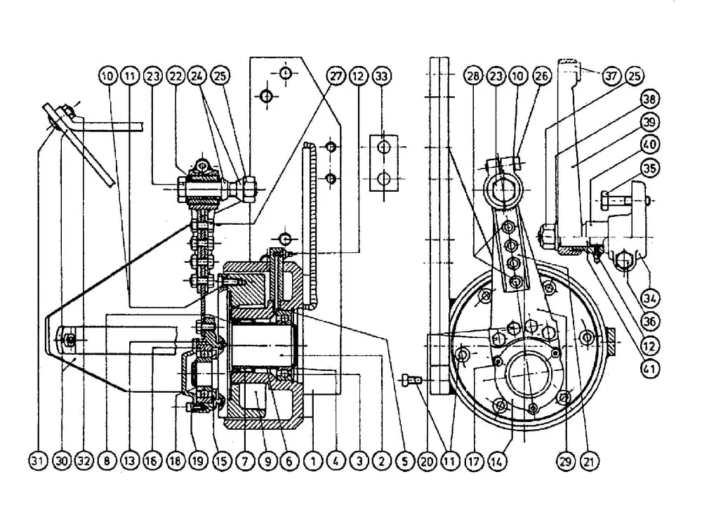 E.S.M. pohon - hydromotor Danfoss/ Casappa jednotlivé díly