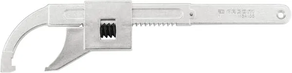 Hákový klíč s ozubenou tyčí